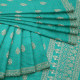 Exclusive Turquoise Kanchipuram Silk Saree 